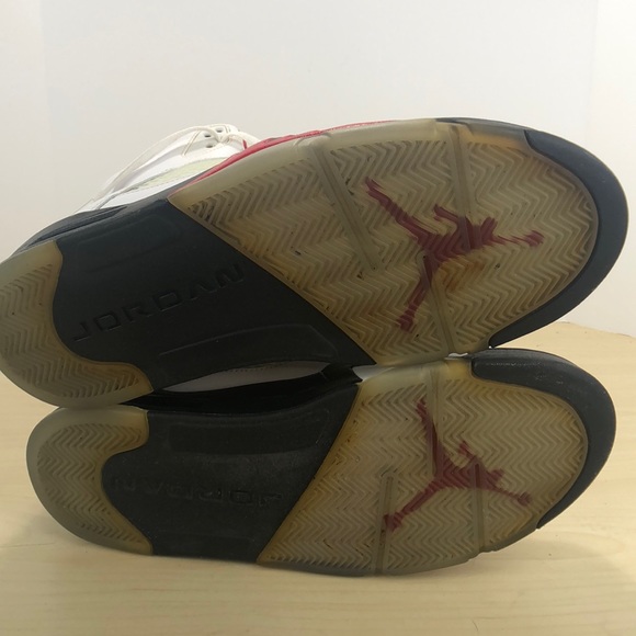 Air Jordan 5 Retro Fire Red Silver Tongue Sz 13 - Picture 13 of 16